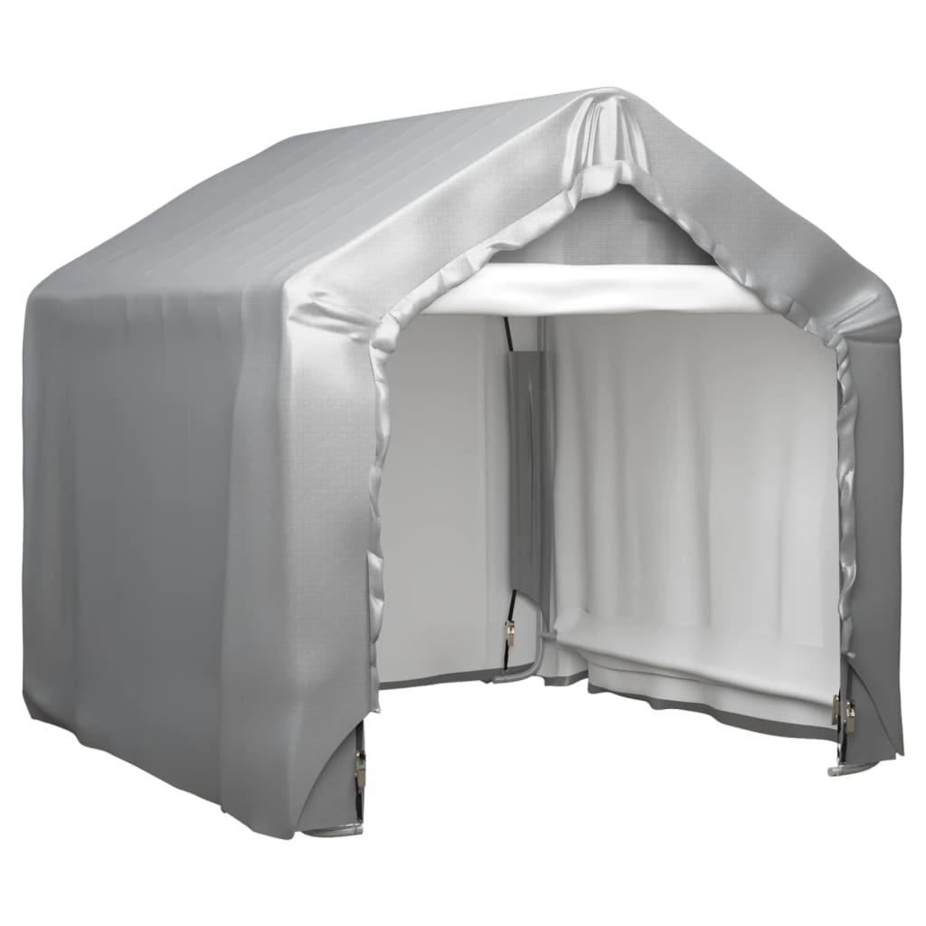 vidaXL Tente de rangement Gris 180x180 cm Acier galvanisé