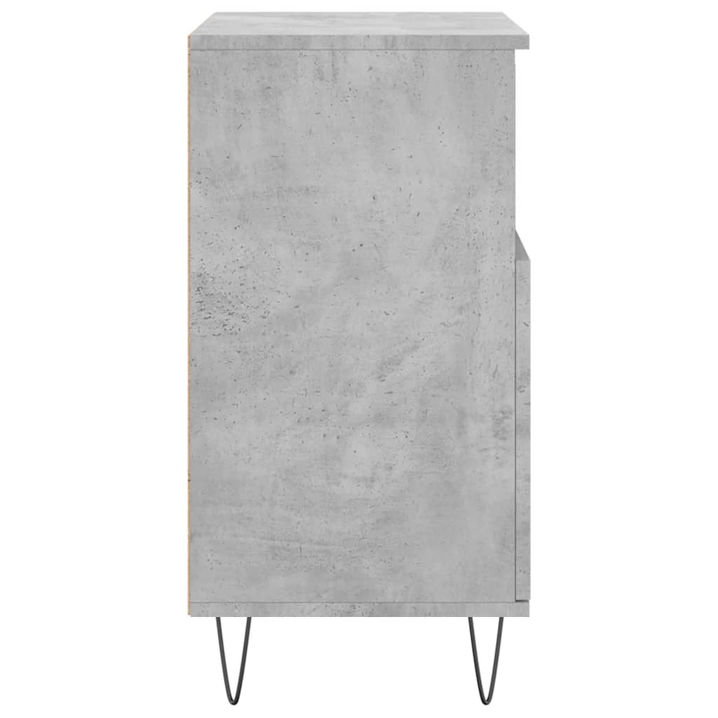 vidaXL Buffet Gris béton 60x35x70 cm Bois d'ingénierie