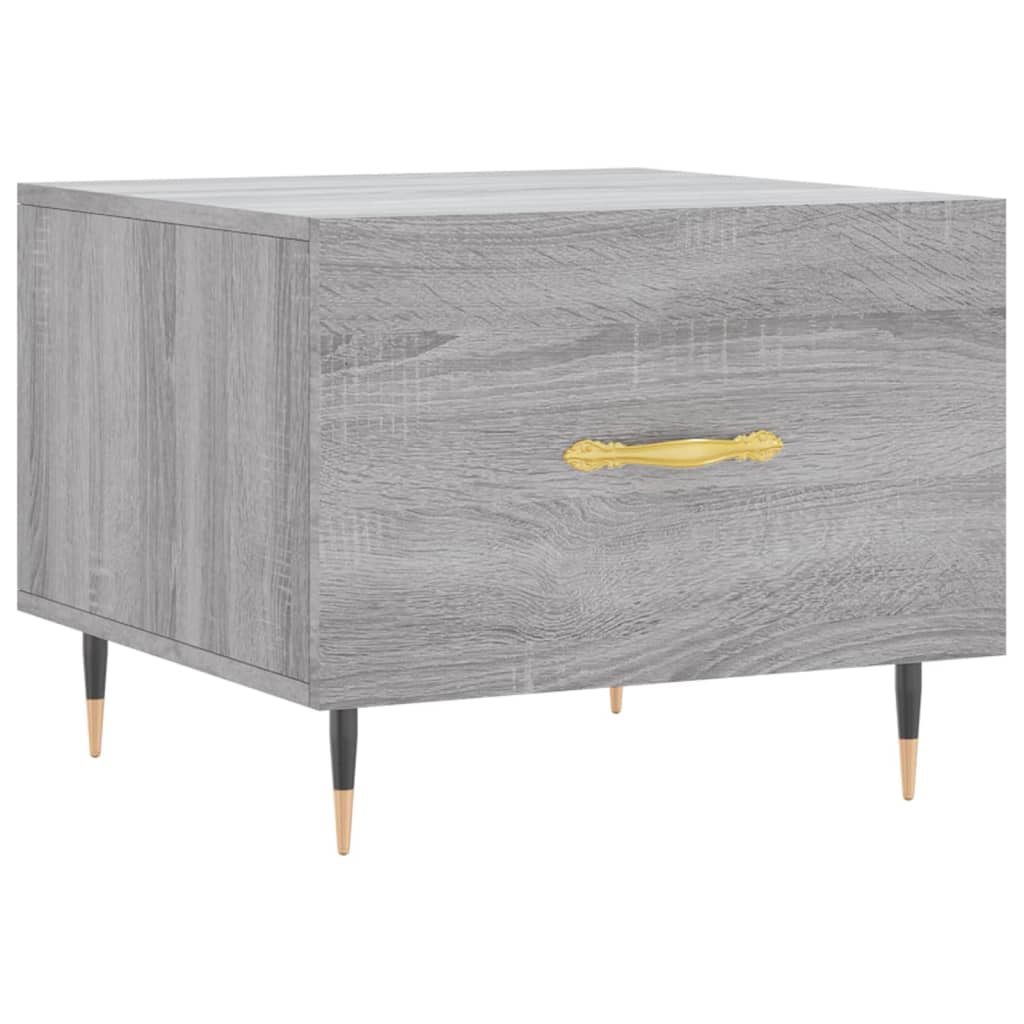 vidaXL Table basse Sonoma gris 50x50x40 cm Bois d'ingénierie