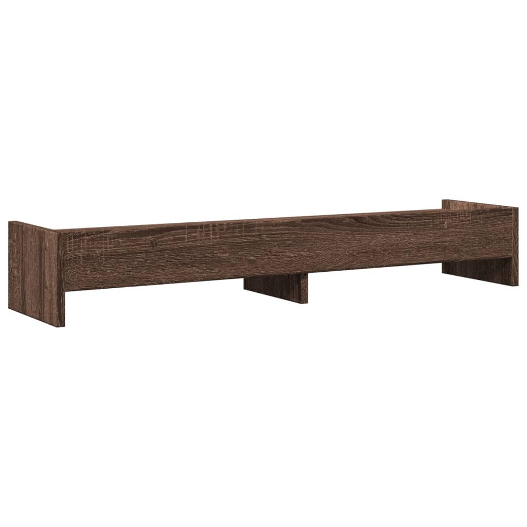 vidaXL Support de moniteur chêne marron 100x24x16 cm bois d'ingénierie