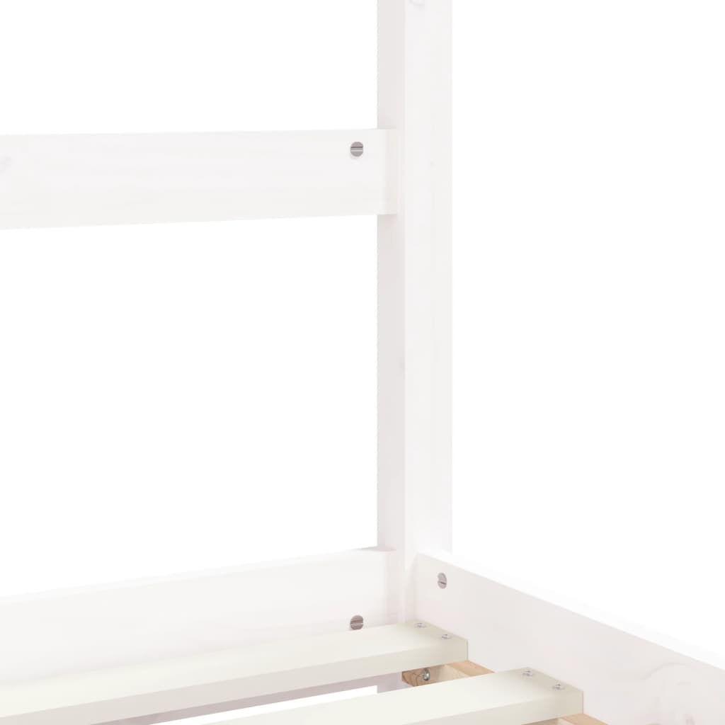 vidaXL Cadre de lit enfant tiroirs blanc 80x200 cm bois de pin massif