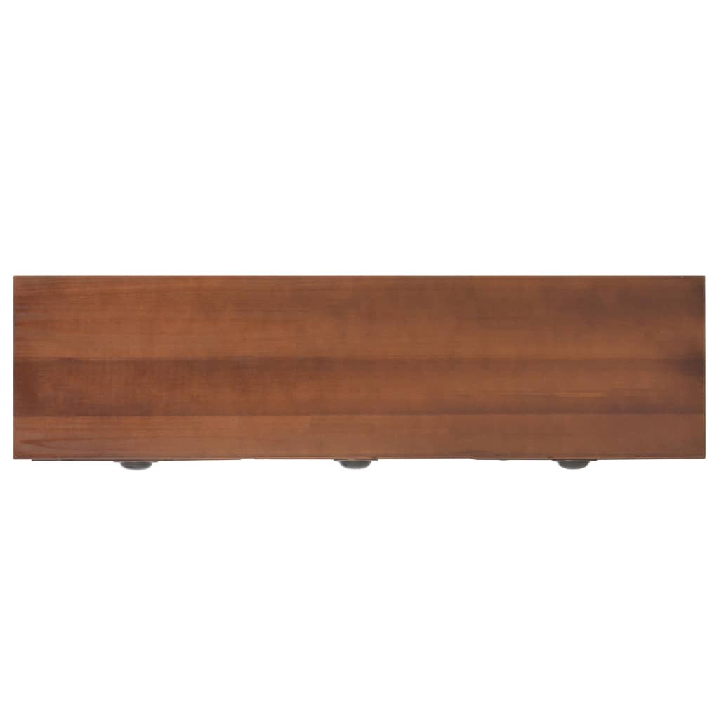 vidaXL Table console avec 3 tiroirs 120x30x76 cm Bois de sapin massif