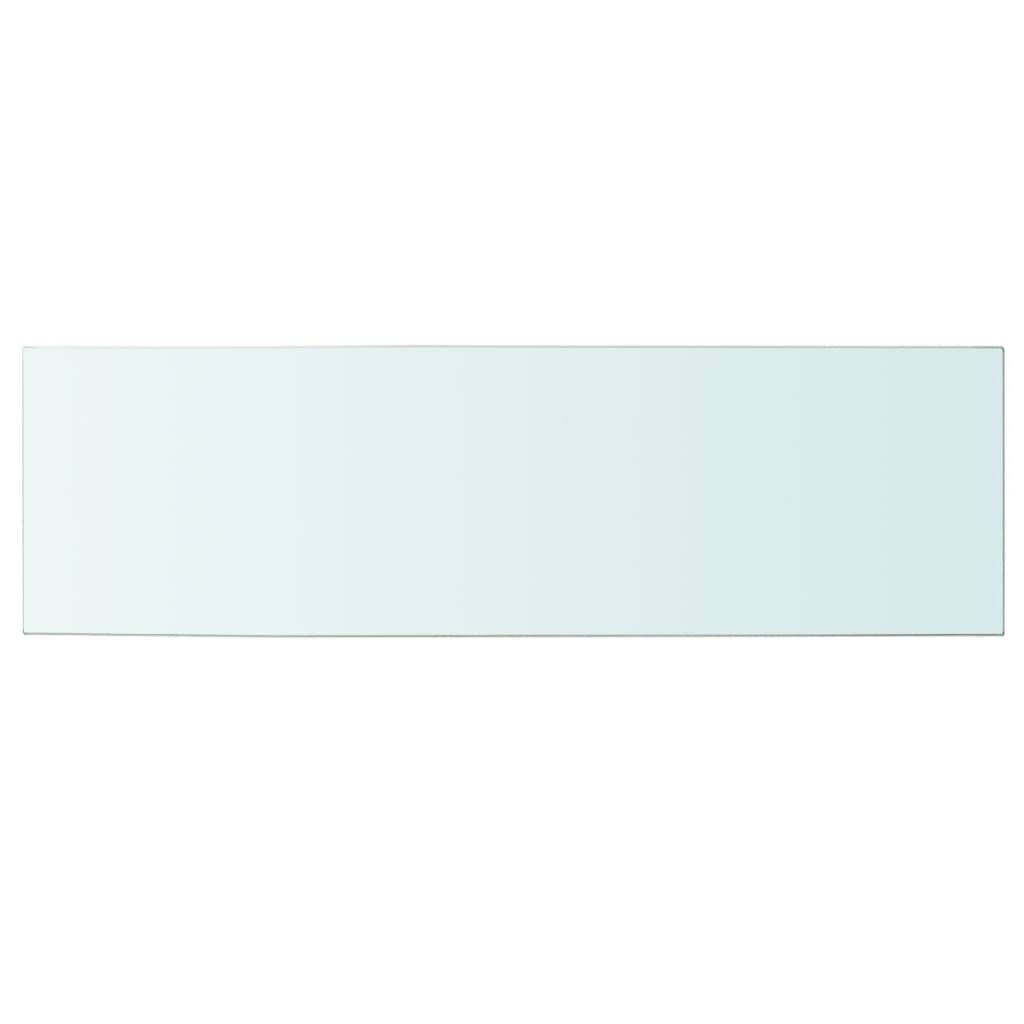 vidaXL Panneau pour étagère Verre transparent 100 x 30 cm
