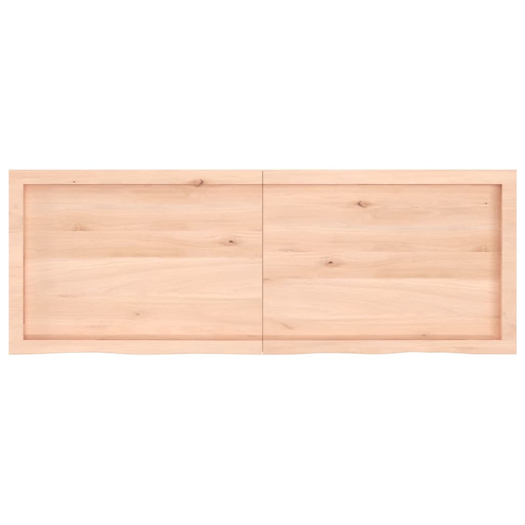 vidaXL Dessus de table 140x50x(2-6) cm bois de chêne massif non traité