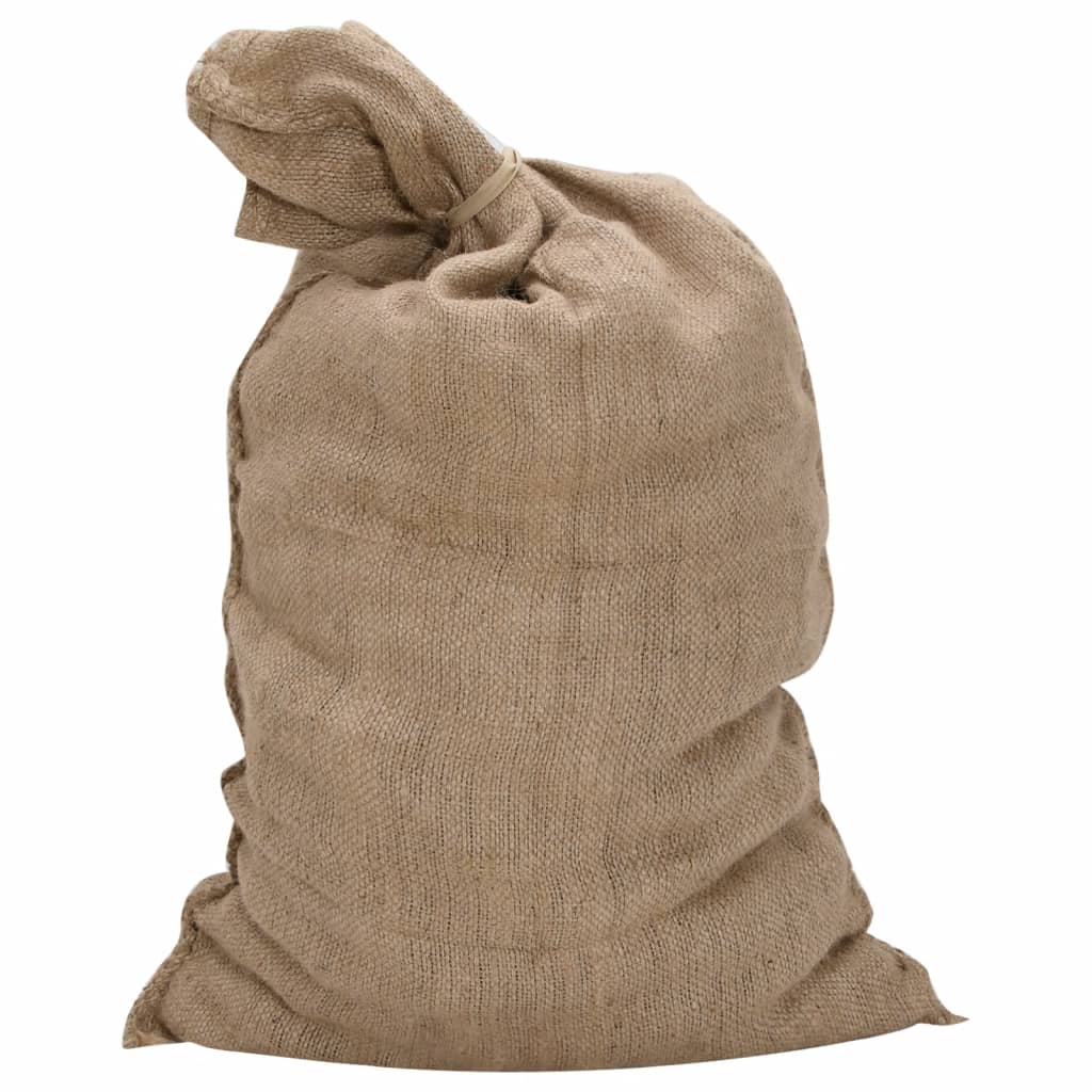 vidaXL Sacs en jute 10 pcs 60x105 cm 100 % jute 340 g/m²