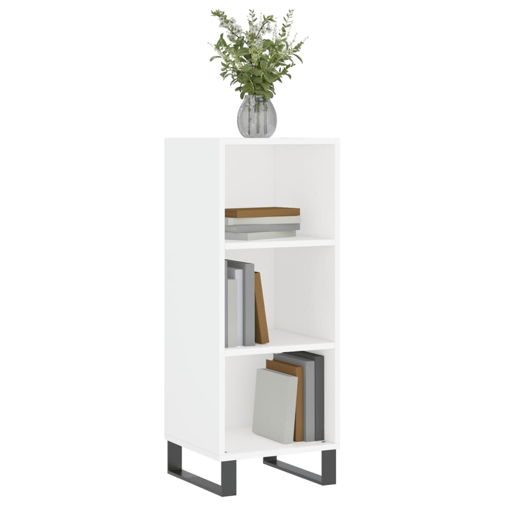 vidaXL Buffet blanc 34,5x32,5x90 cm bois d'ingénierie