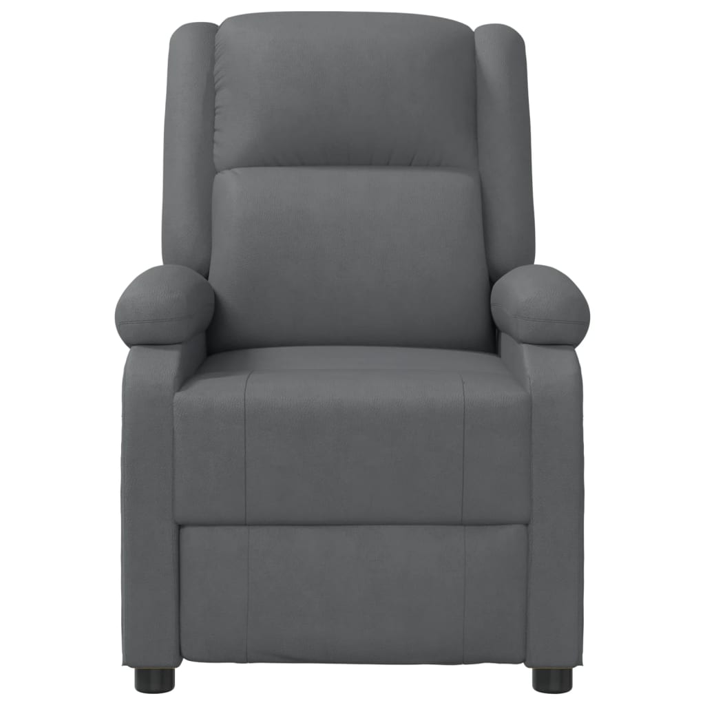 vidaXL Fauteuil inclinable Anthracite Similicuir