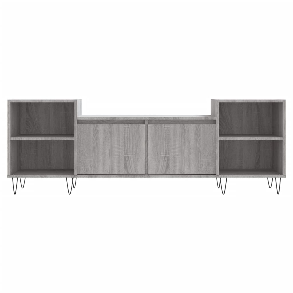 vidaXL Meuble TV Sonoma gris 160x35x55 cm Bois d'ingénierie