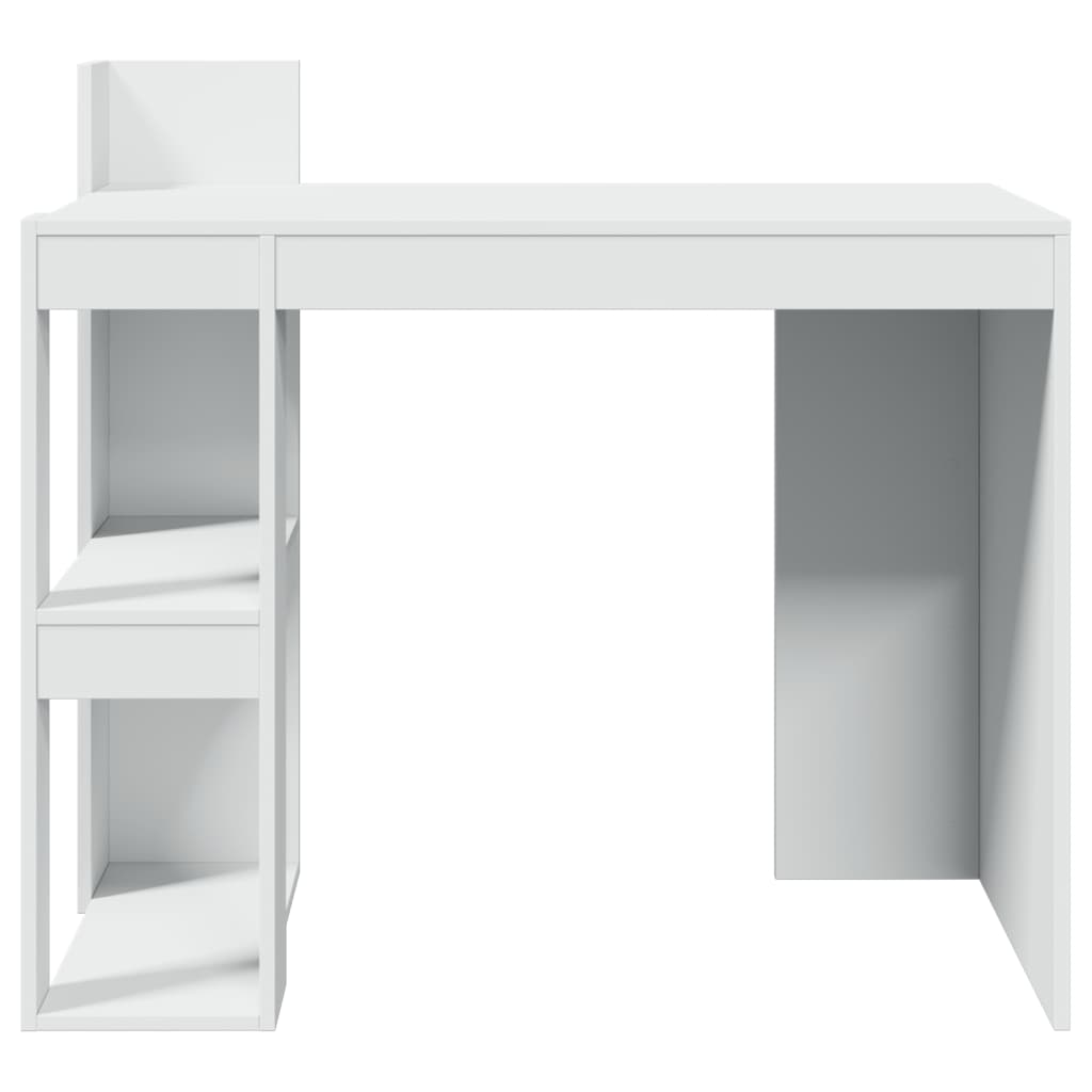 vidaXL Bureau blanc 103,5x56,5x94 cm bois d'ingénierie