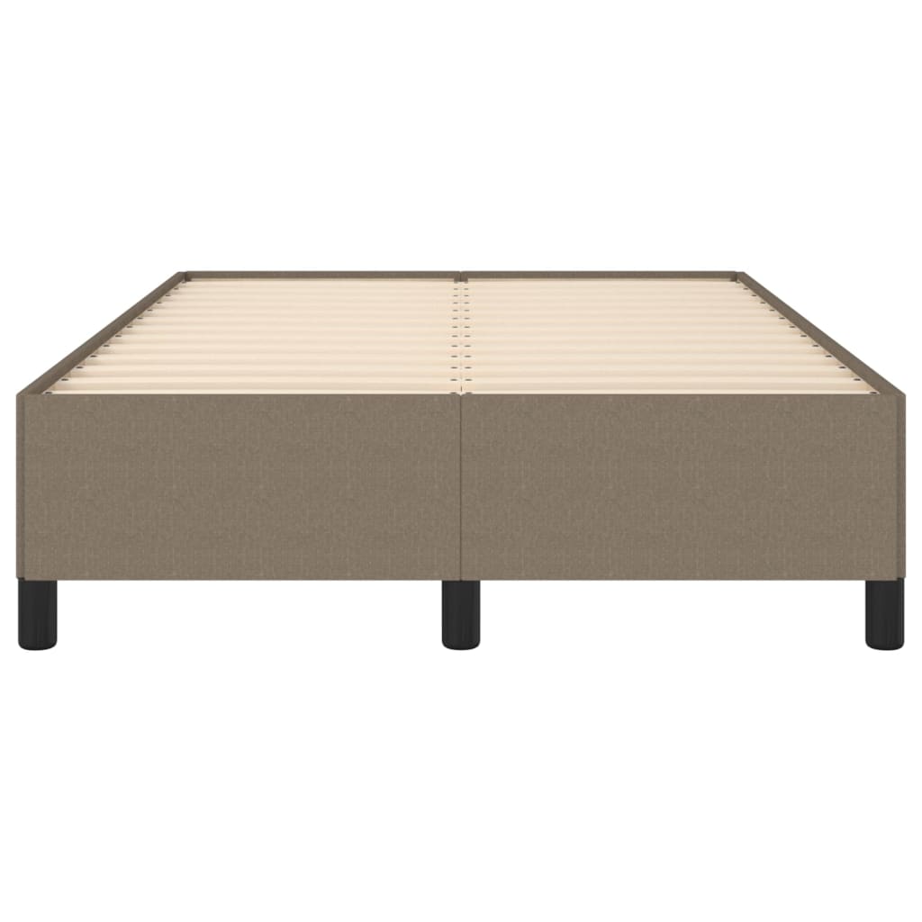 vidaXL Cadre de lit sans matelas taupe 120x200 cm tissu