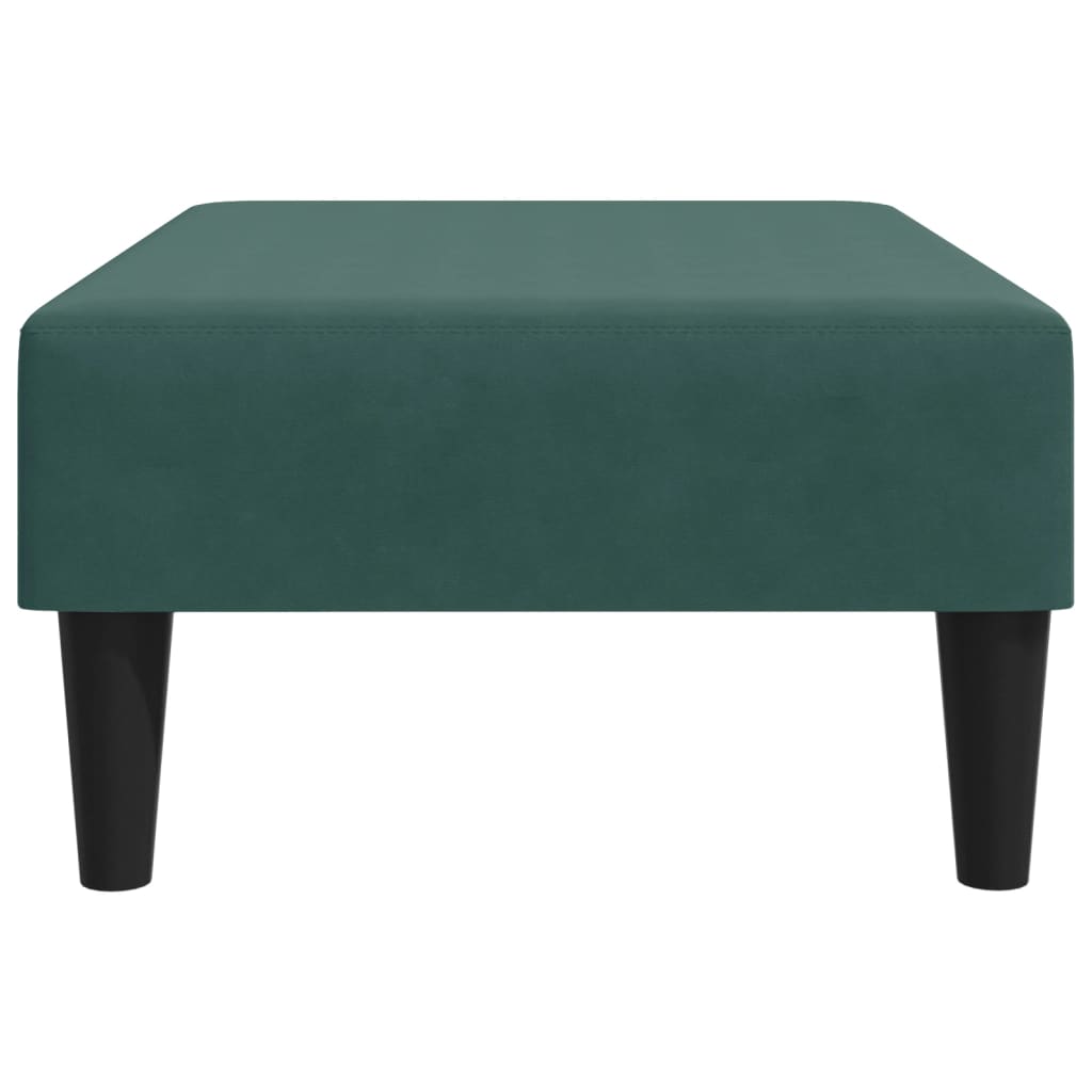 vidaXL Repose-pied vert foncé 77x55x31 cm velours