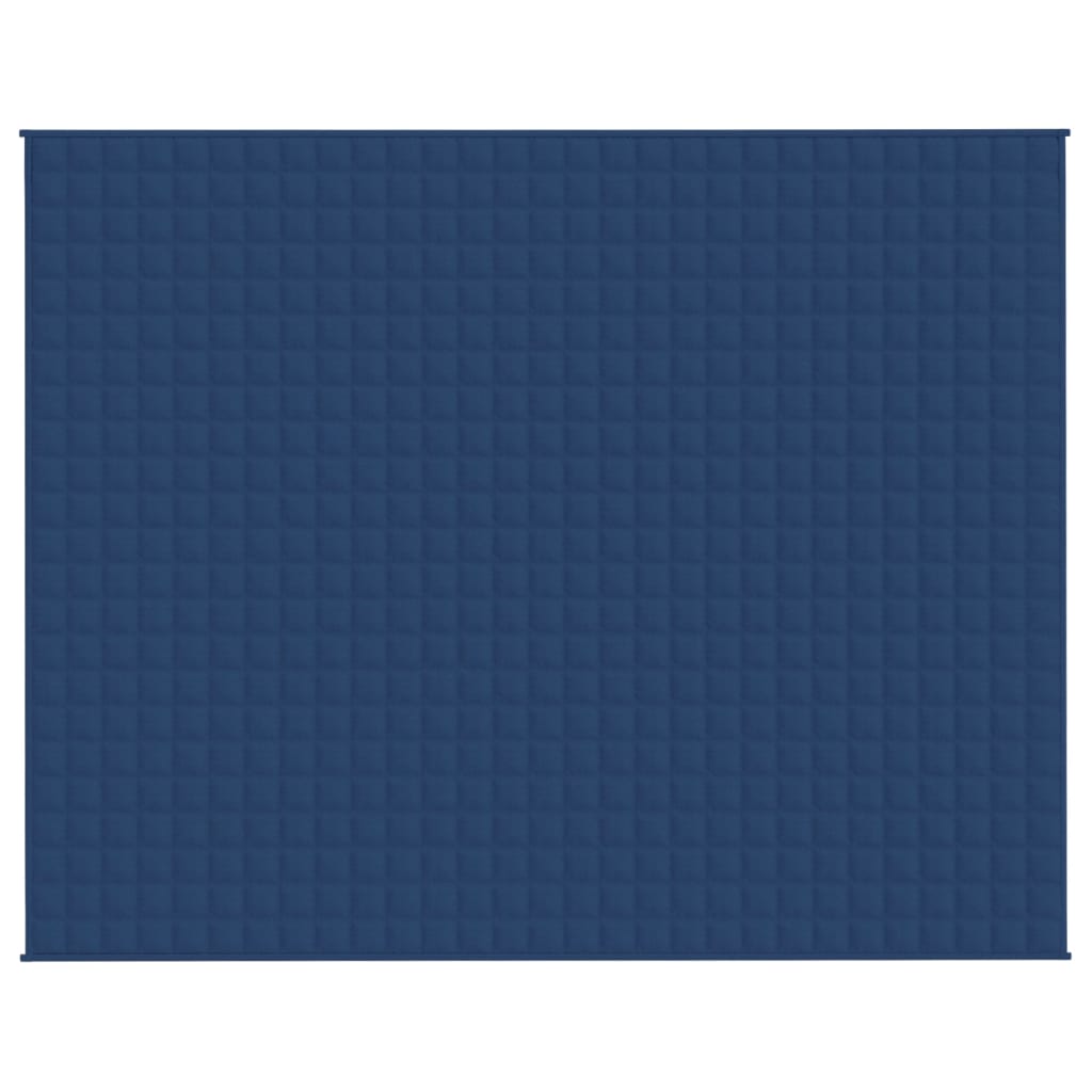 vidaXL Couverture lestée Bleu 235x290 cm 11 kg Tissu