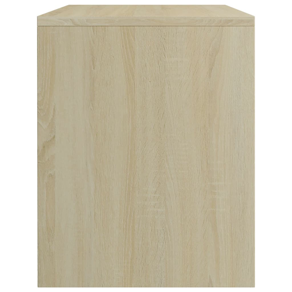 vidaXL Table de chevet Blanc chêne sonoma 40x30x40cm Bois d'ingénierie