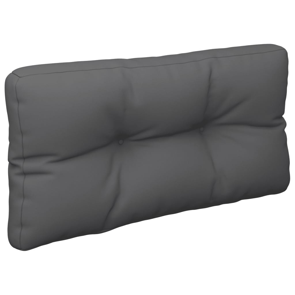 vidaXL Coussin de palette anthracite 70x40x12 cm tissu