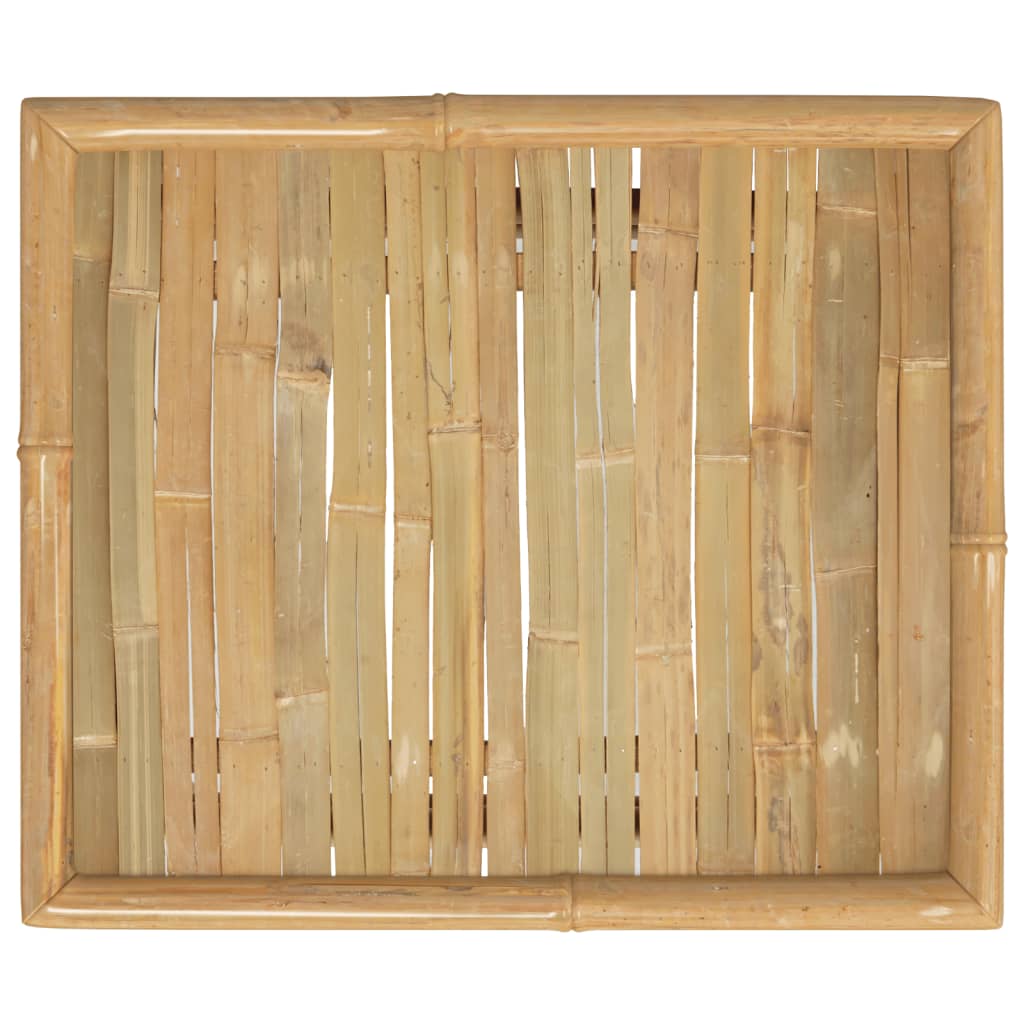 vidaXL Table de jardin 65x55x30 cm bambou