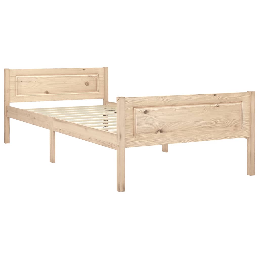 vidaXL Cadre de lit sans matelas bois massif de pin 100x200 cm