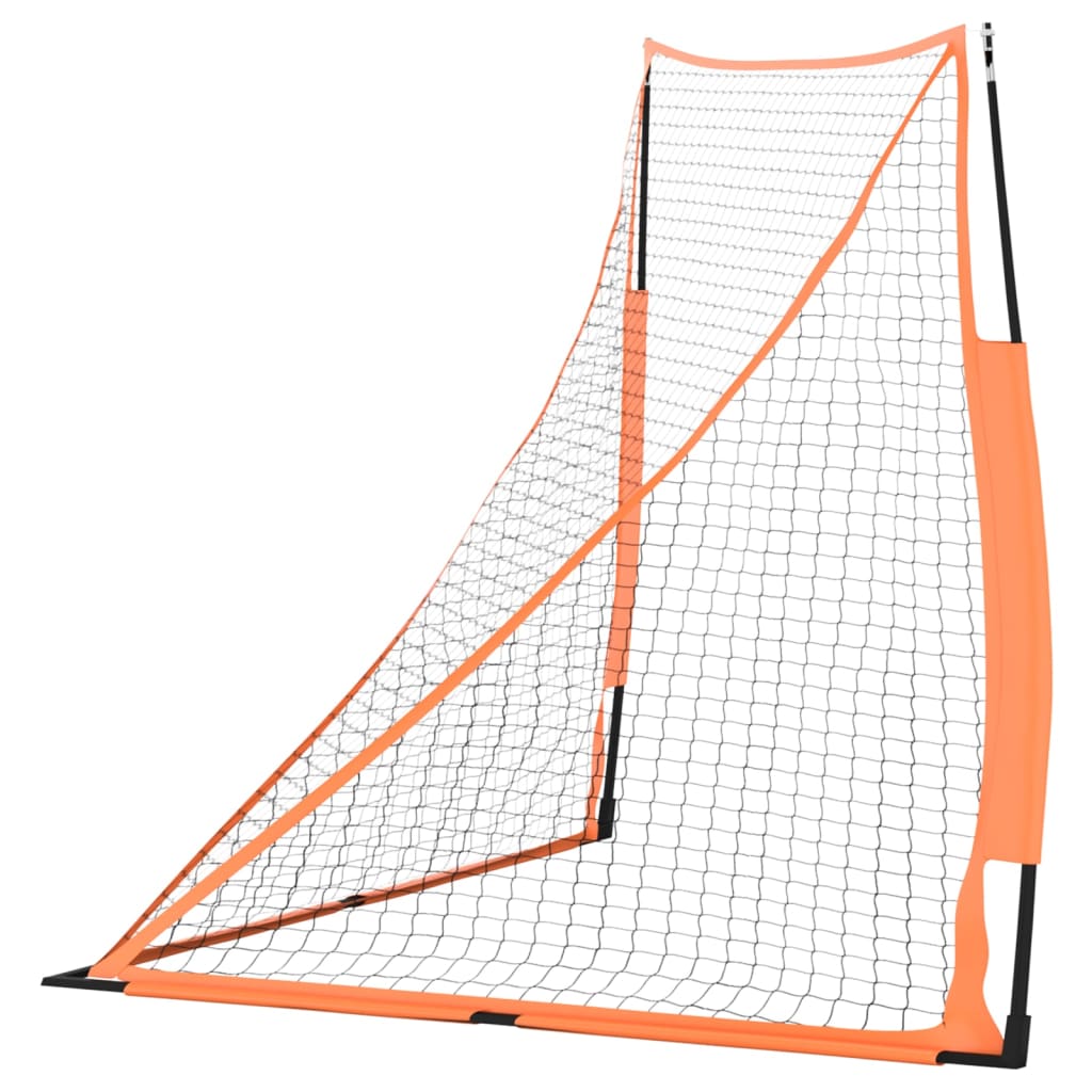 vidaXL Filet de baseball portable orange et noir 183x182x183 cm