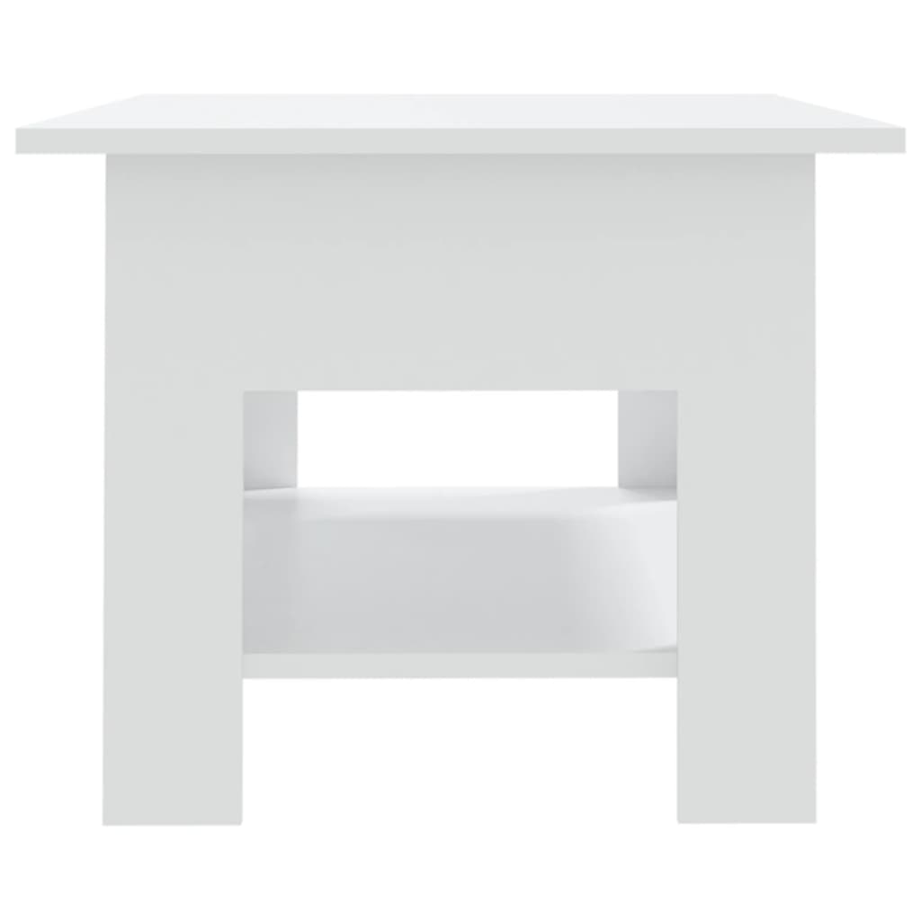 vidaXL Table basse Blanc 102x55x42 cm Aggloméré