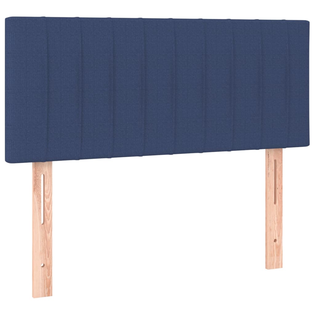 vidaXL Tête de lit Bleu 100x5x78/88 cm Tissu