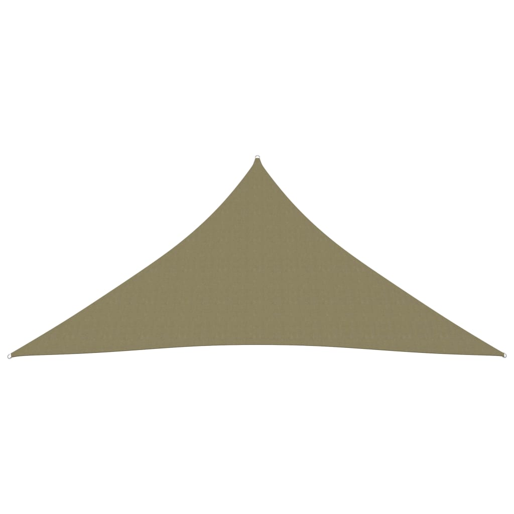 vidaXL Voile de parasol tissu oxford triangulaire 4,5x4,5x4,5 m beige