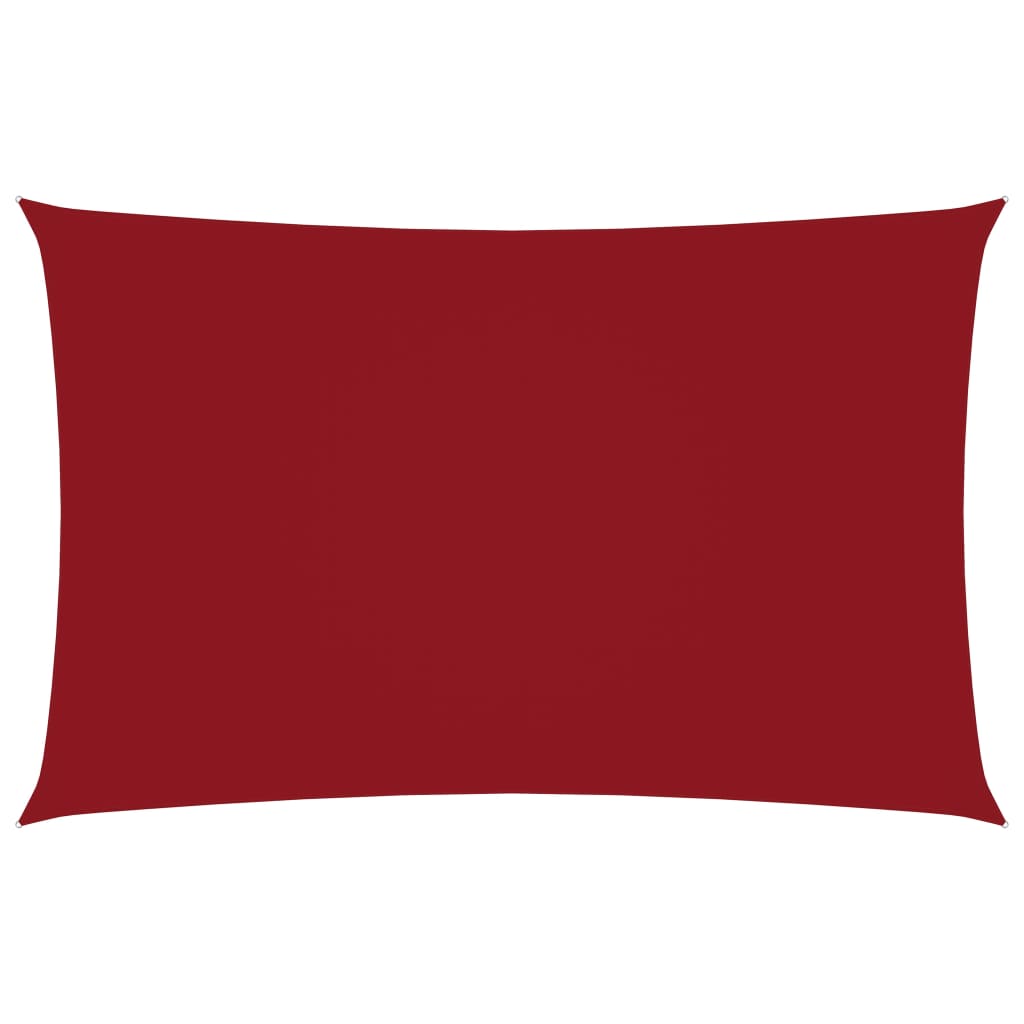 vidaXL Voile de parasol tissu oxford rectangulaire 2x4,5 m rouge