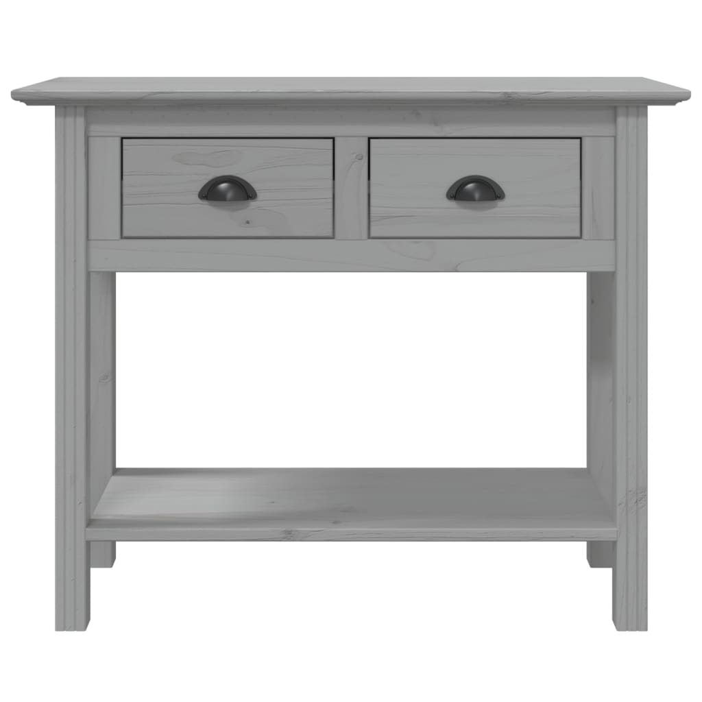 vidaXL Table console BODO gris 91x35x74 cm bois de pin massif