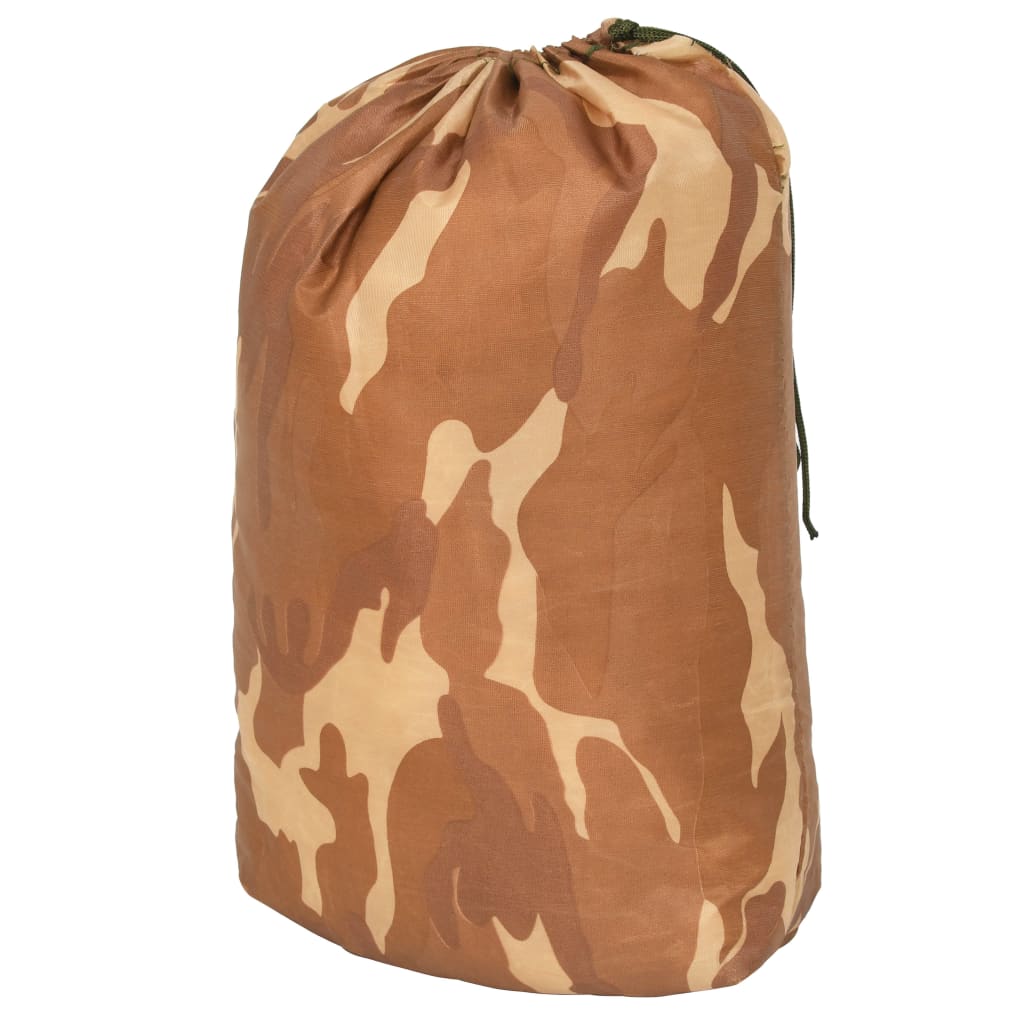 vidaXL Filet de camouflage avec sac de rangement 5x7 m Beige
