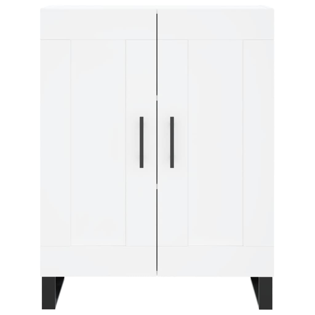 vidaXL Buffet haut Blanc 69,5x34x180 cm Bois d'ingénierie