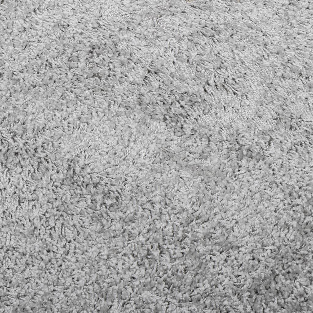 vidaXL Tapis shaggy PAMPLONA poils longs moderne gris Ø 280 cm