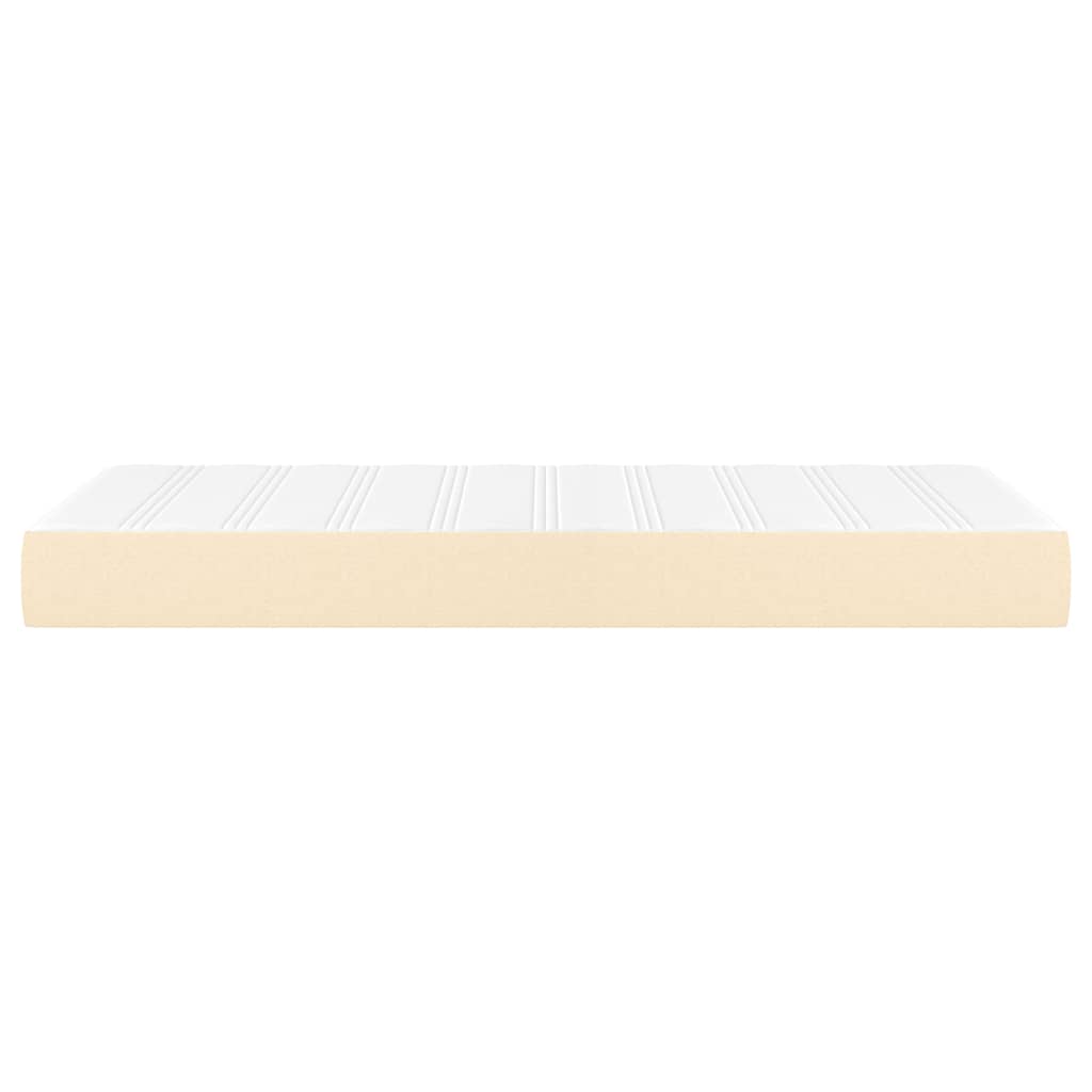 vidaXL Matelas à ressorts ensachés pour enfants crème 80x160 cm tissu