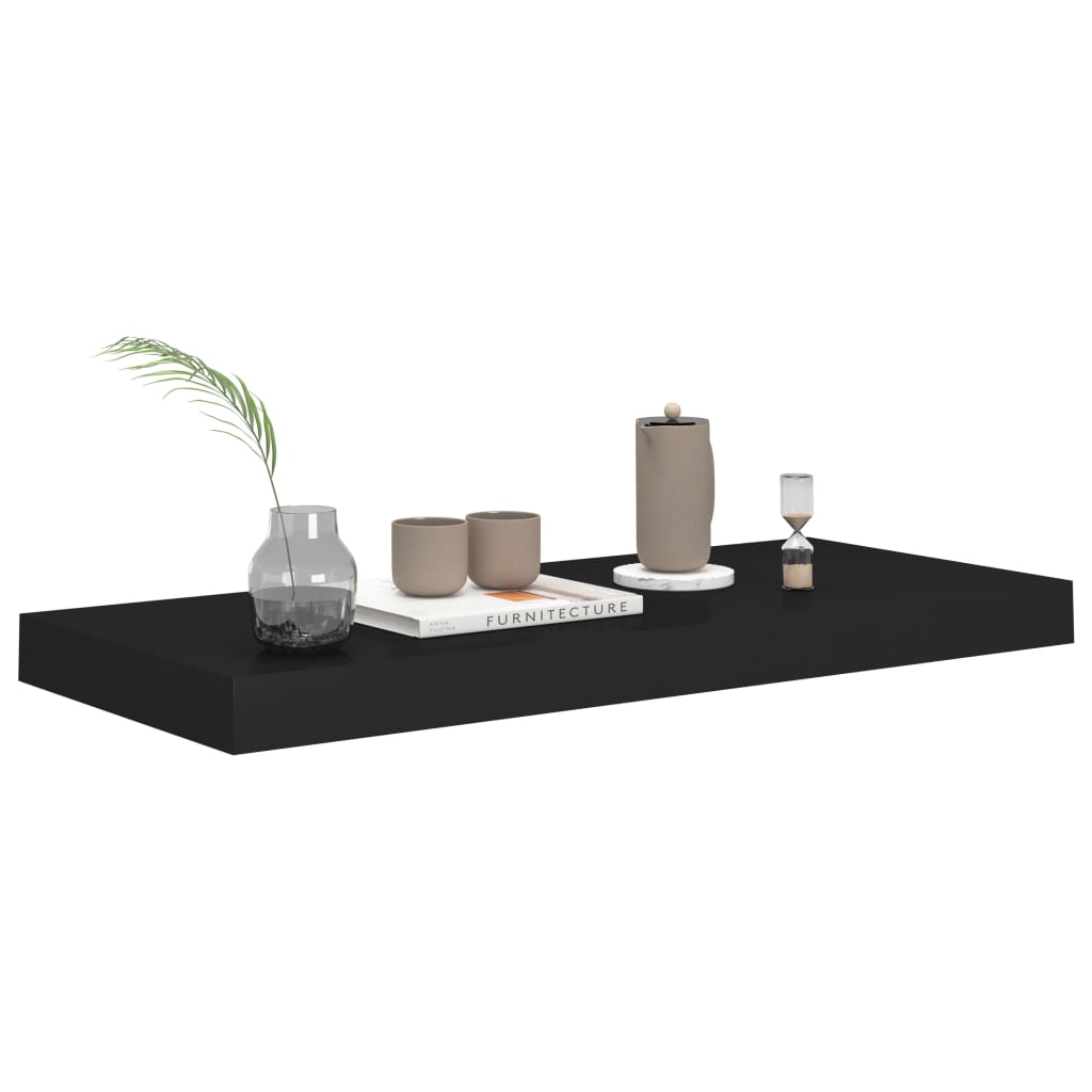 vidaXL Étagère murale flottante Noir 60x23,5x3,8 cm MDF