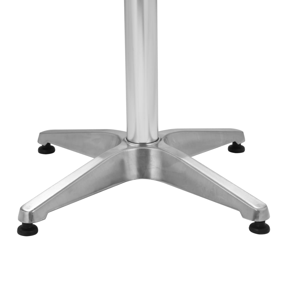 vidaXL Table pliable de jardin Argenté 60x(70-110) cm Aluminium