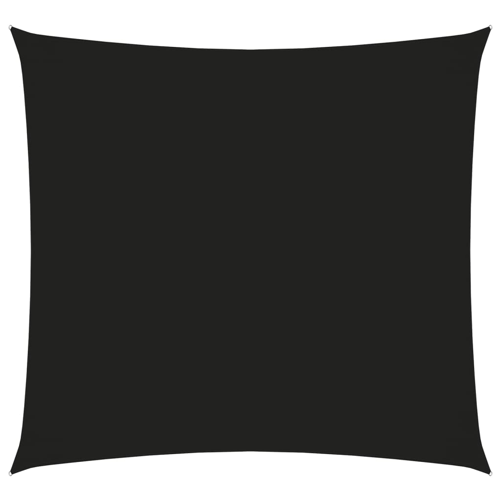 vidaXL Voile de parasol Tissu Oxford carré 7x7 m noir