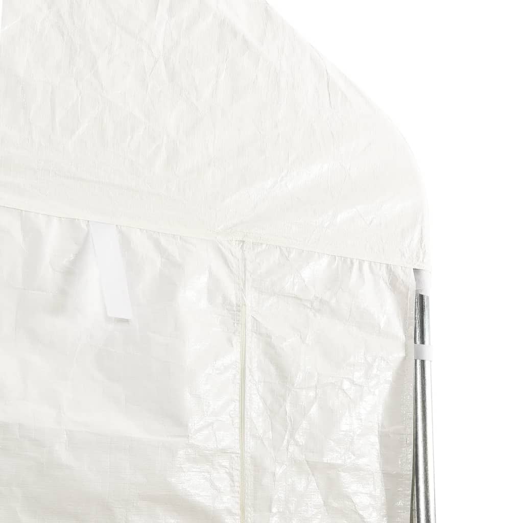 vidaXL Belvédère avec toit blanc 17,84x2,28x2,69 m polyéthylène