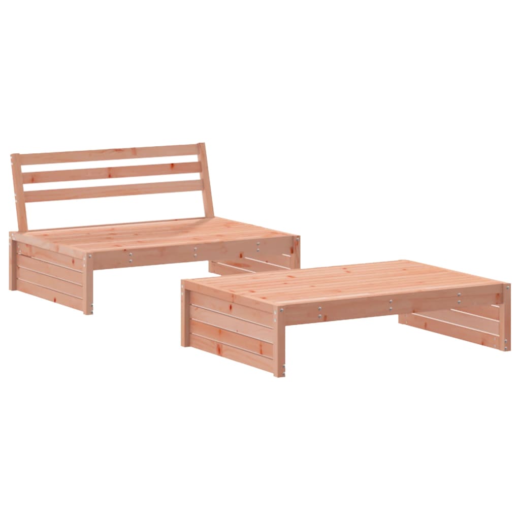 vidaXL Salon de jardin 2 pcs avec coussins bois massif douglas