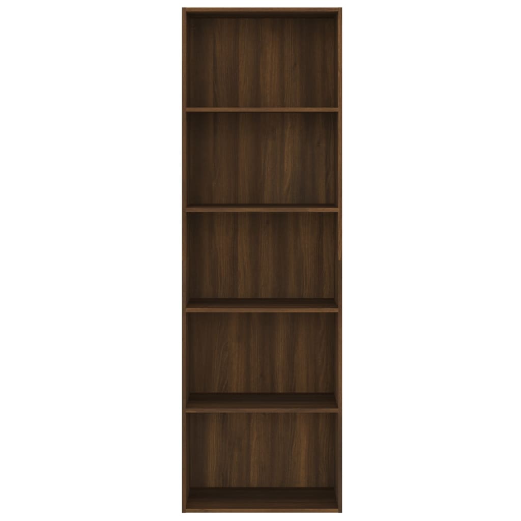 vidaXL Bibliothèque 5 niveaux Chêne marron 60x30x189 cm