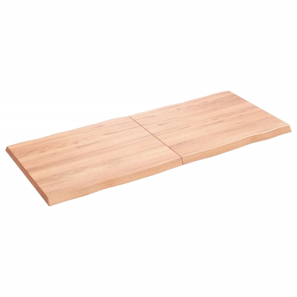 vidaXL Dessus de table bois massif traité bordure assortie