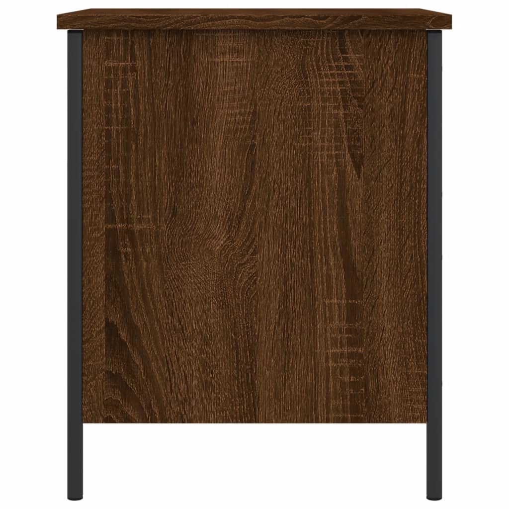 vidaXL Banc de rangement chêne marron 40x42,5x50 cm bois d'ingénierie