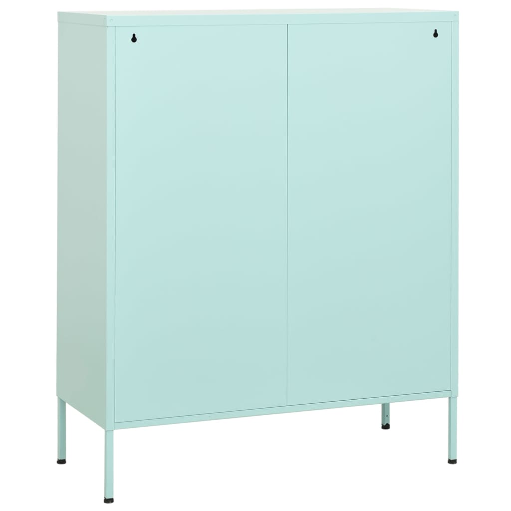 vidaXL Armoire de rangement Vert menthe 80x35x101,5 cm Acier