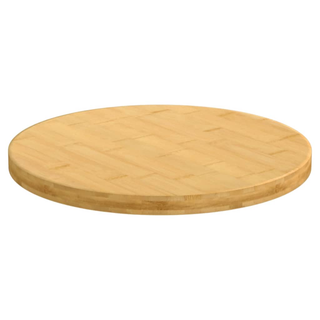 vidaXL Dessus de table Ø30x2,5 cm bambou