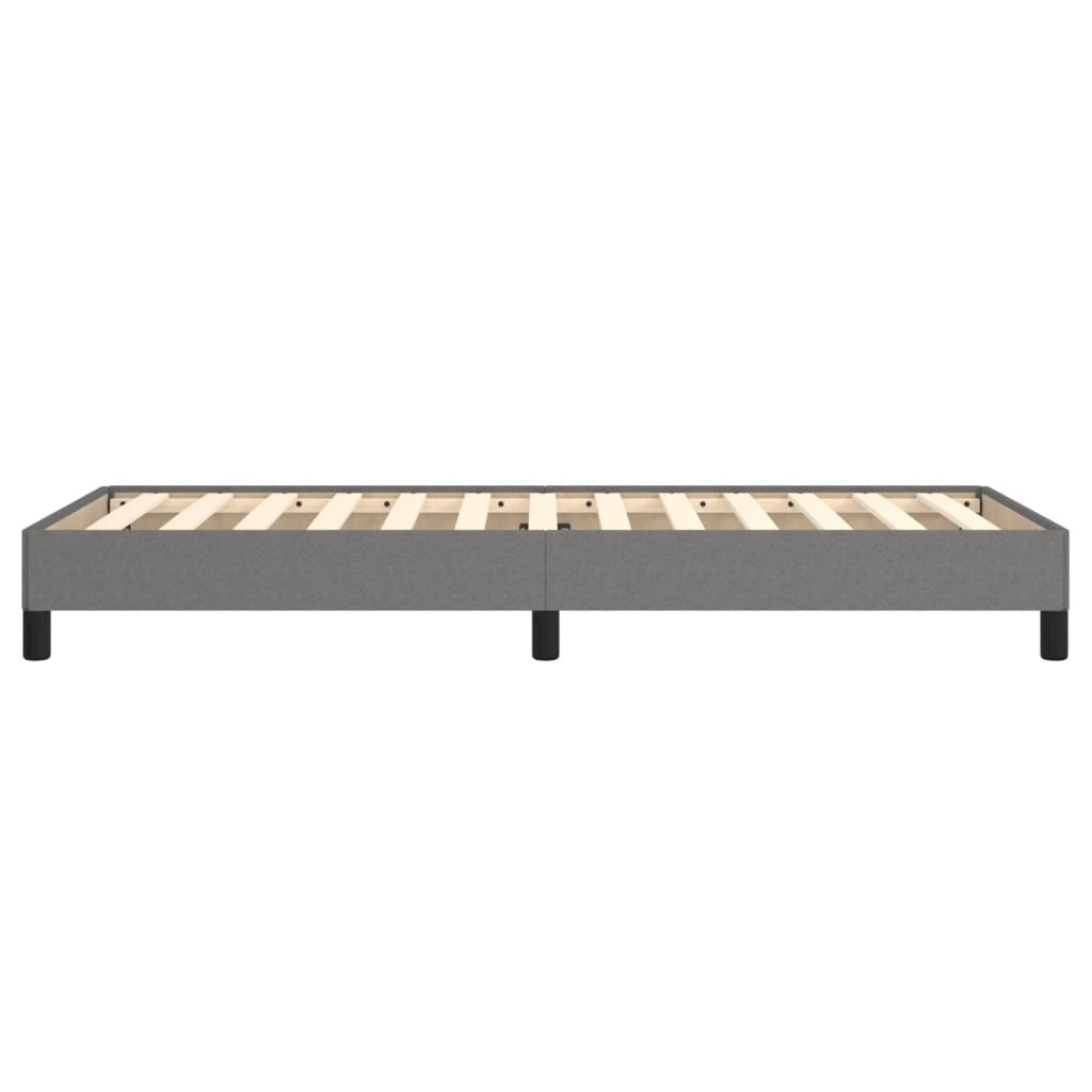 vidaXL Cadre de lit sans matelas gris foncé 90x200 cm tissu