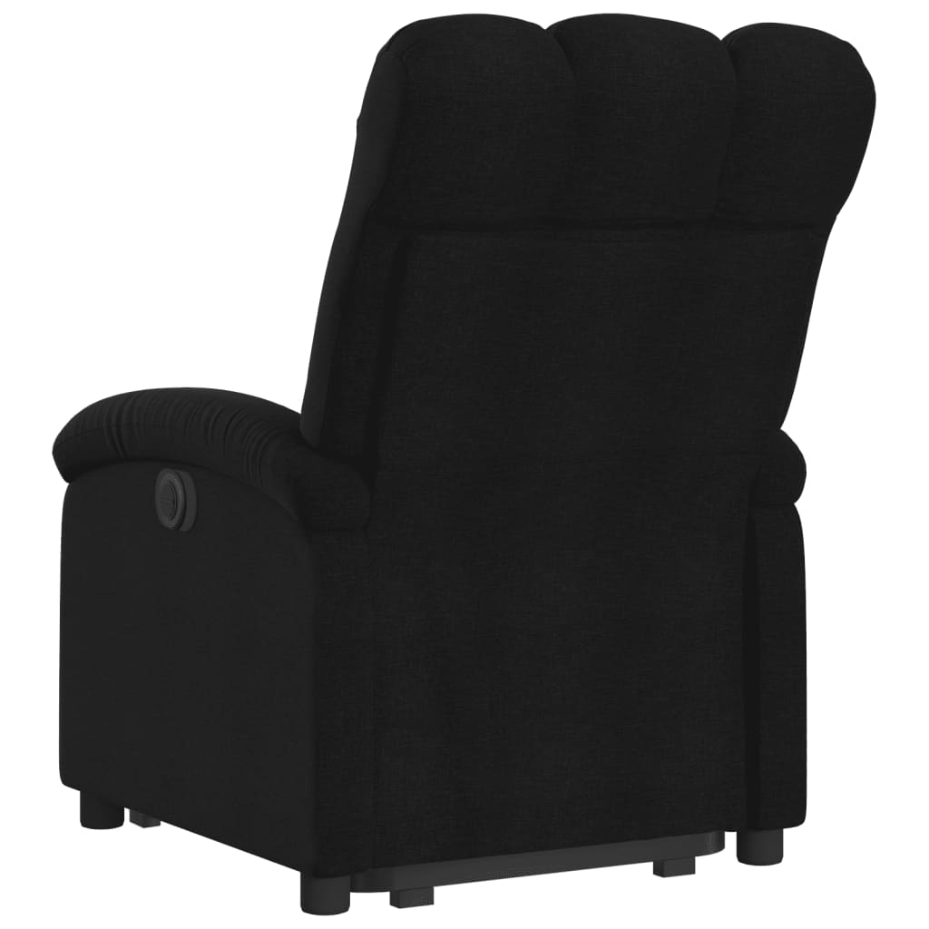 vidaXL Fauteuil inclinable électrique noir tissu