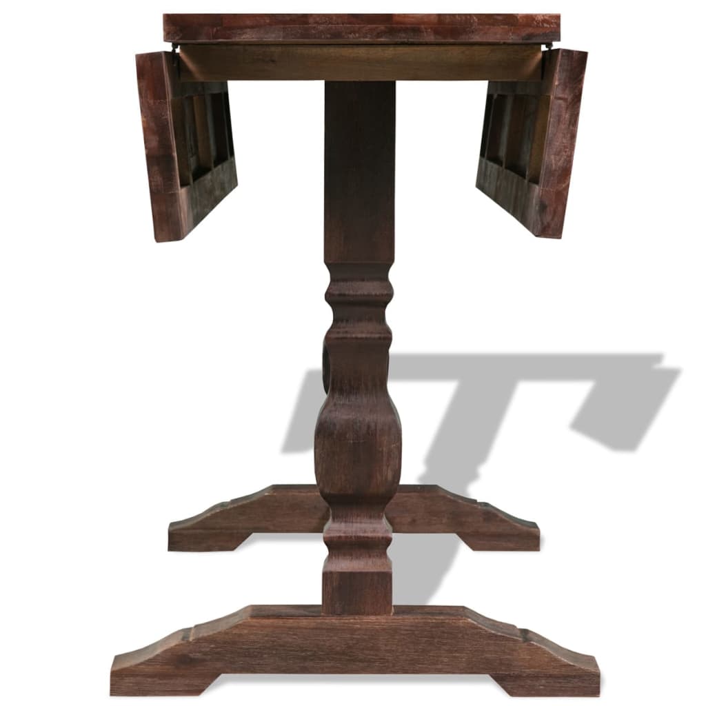 vidaXL Table sur pied pliable en bois d'acacia massif 180x80x75 cm
