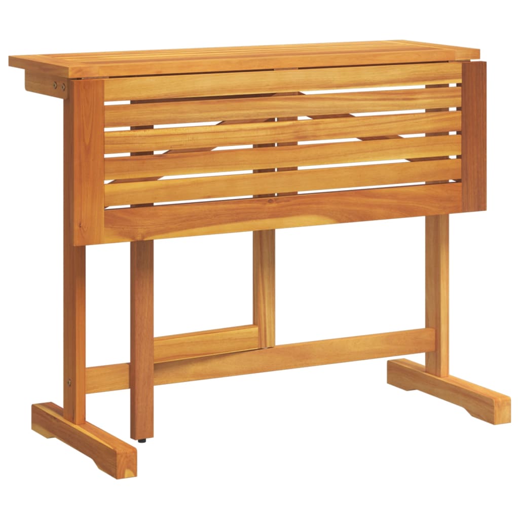 vidaXL Table pliable de balcon 90x60x72 cm bois d'acacia solide