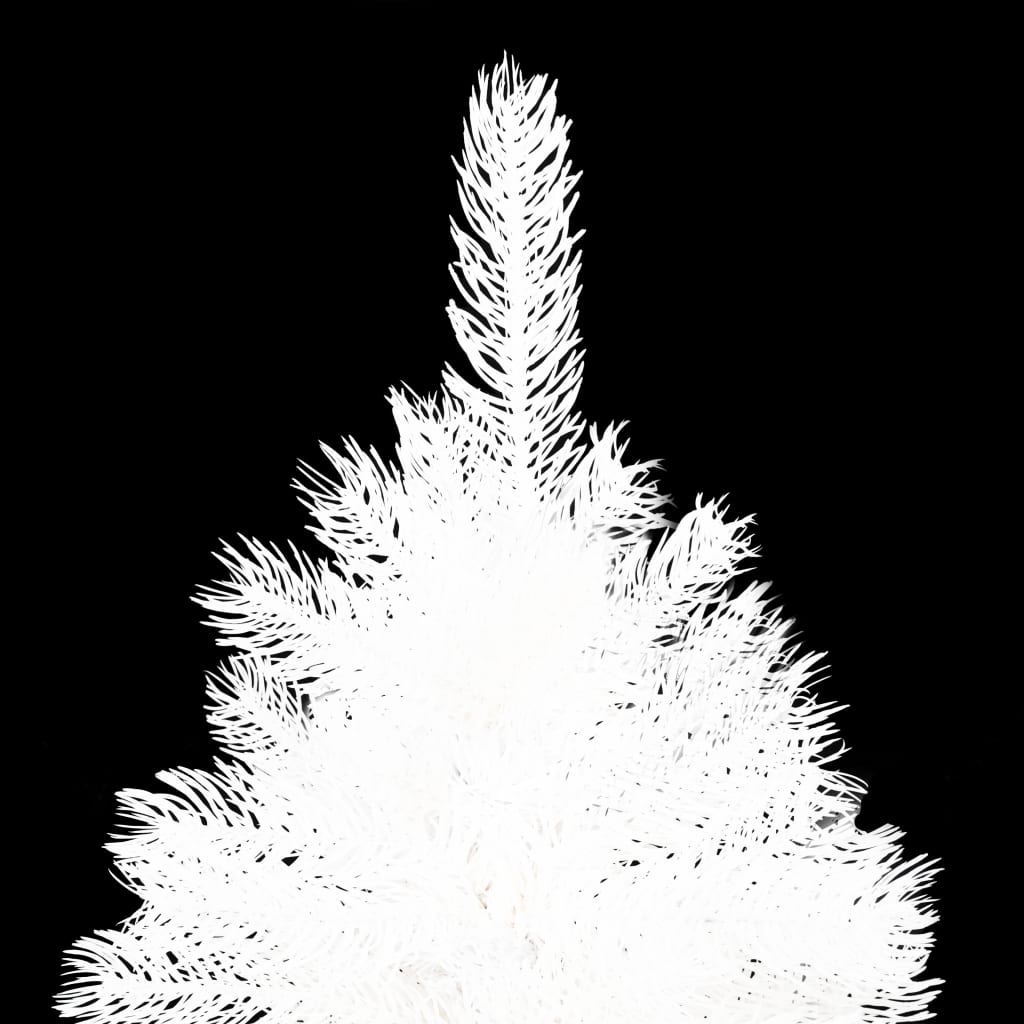 vidaXL Arbre de Noël artificiel pré-éclairé blanc 240 cm