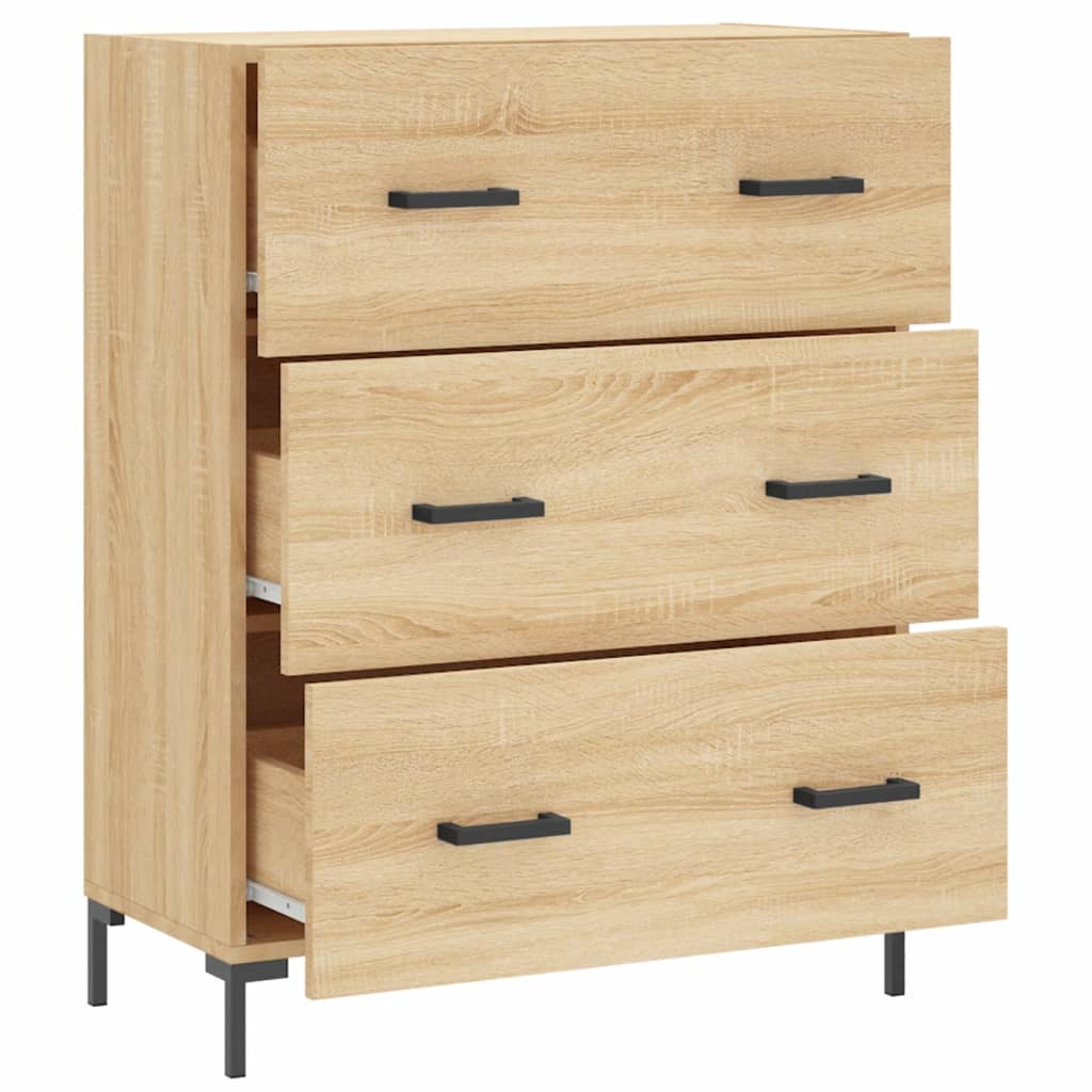 vidaXL Buffet chêne sonoma 69,5x34x90 cm bois d'ingénierie