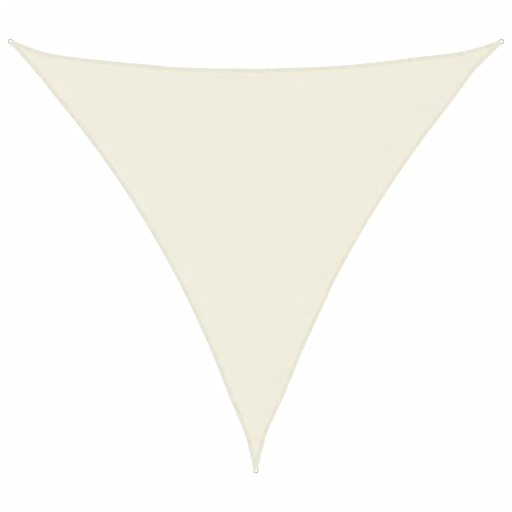 vidaXL Voile de parasol tissu oxford triangulaire 3,6x3,6x3,6 m crème