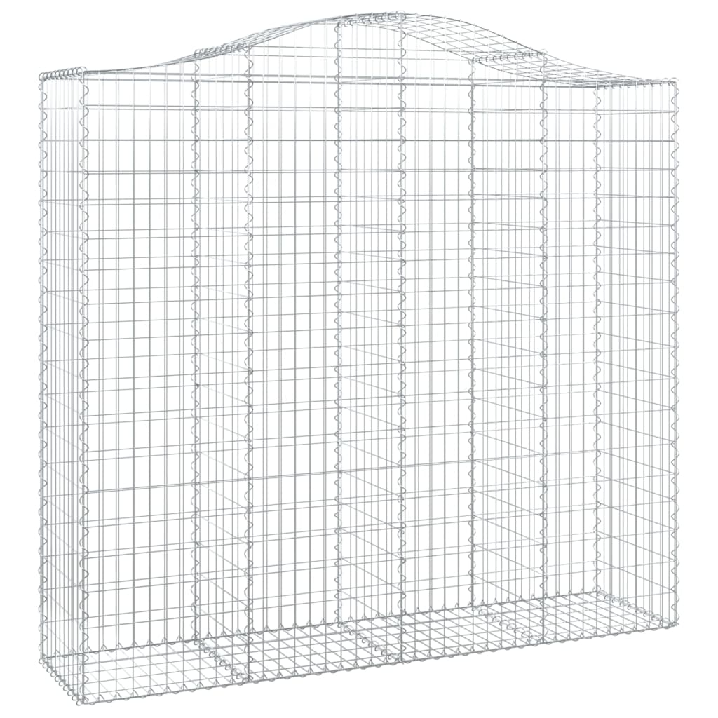 vidaXL Paniers à gabions arqués 6 pcs 200x50x180/200 cm Fer galvanisé