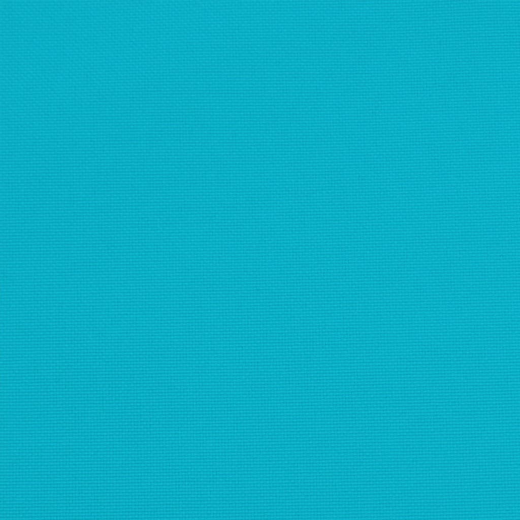 vidaXL Coussin de palette turquoise 60x61,5x10 cm tissu Oxford