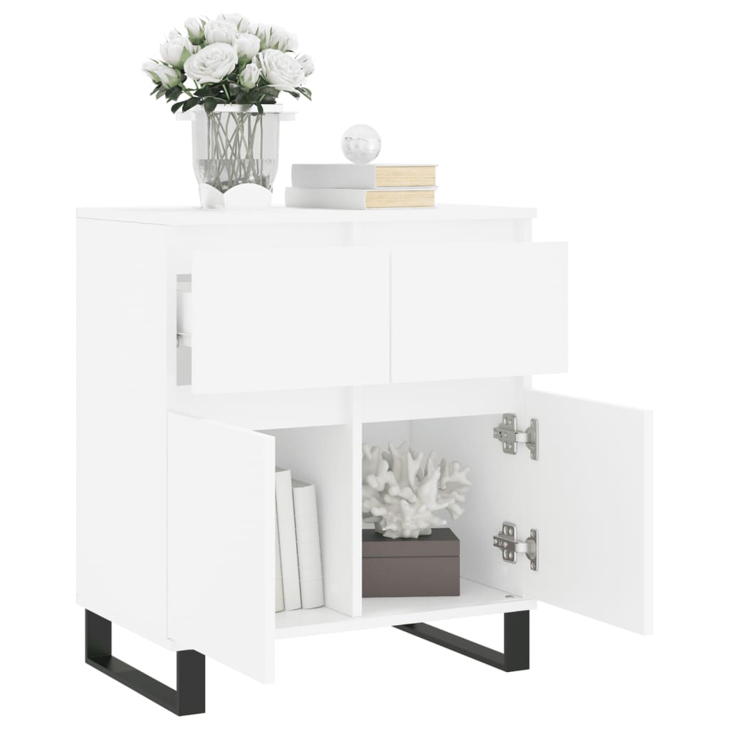 vidaXL Buffet Blanc 60x35x70 cm Bois d'ingénierie